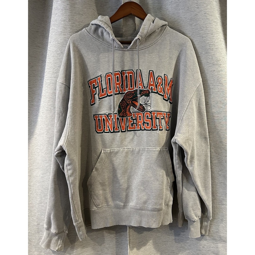 Champion Florida A&M University Hoodie FAMU‎ Rattlers Distressed Hoodie Size XXL